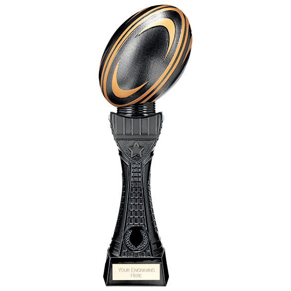 PK131 Vibe Rugby Boot & Ball Trophy Award 120mm FREE Engraving gw 