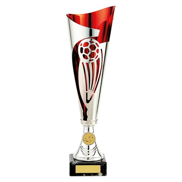 DEFENDER FOOTBALL TROPHY AWARD 3 SIZES 5 COLOURS FREE ENGRAVING
