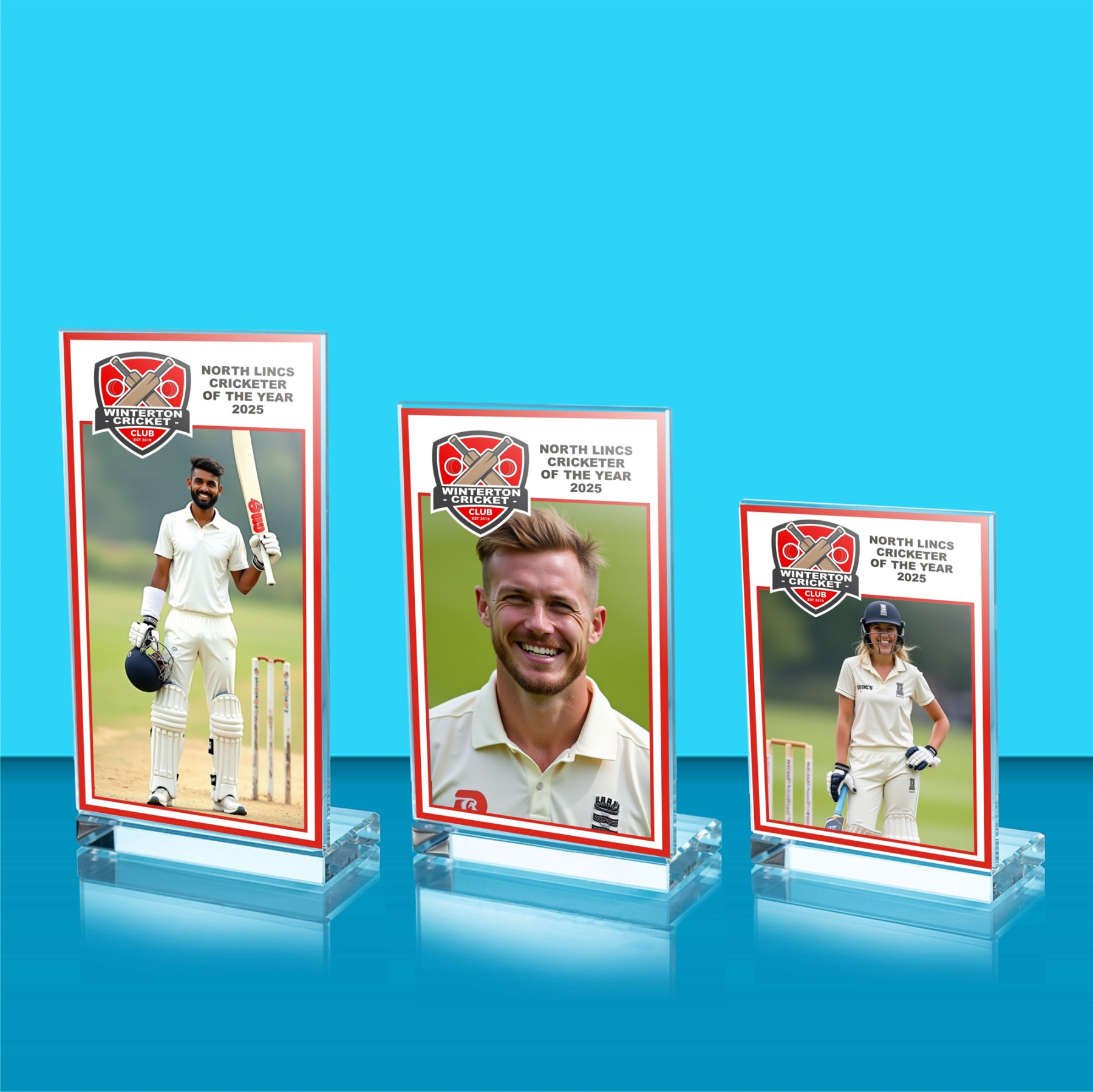 Achievement Glass Cricket Photo Award