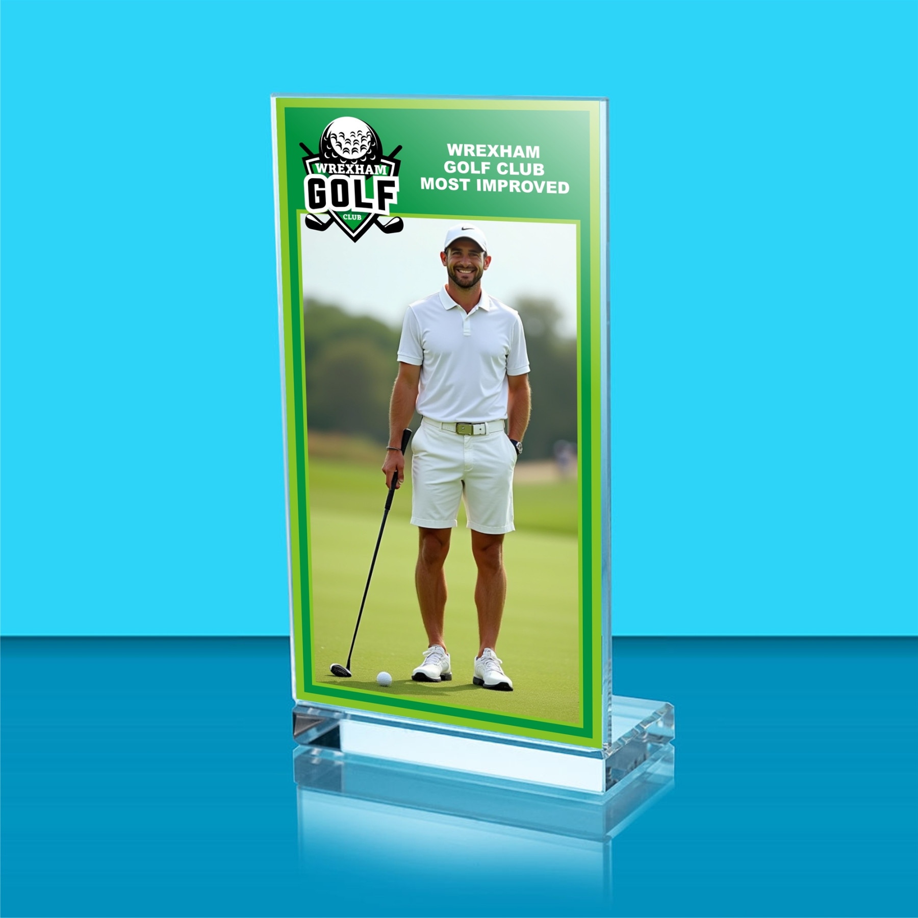 Achievement Glass Golf Photo Award
