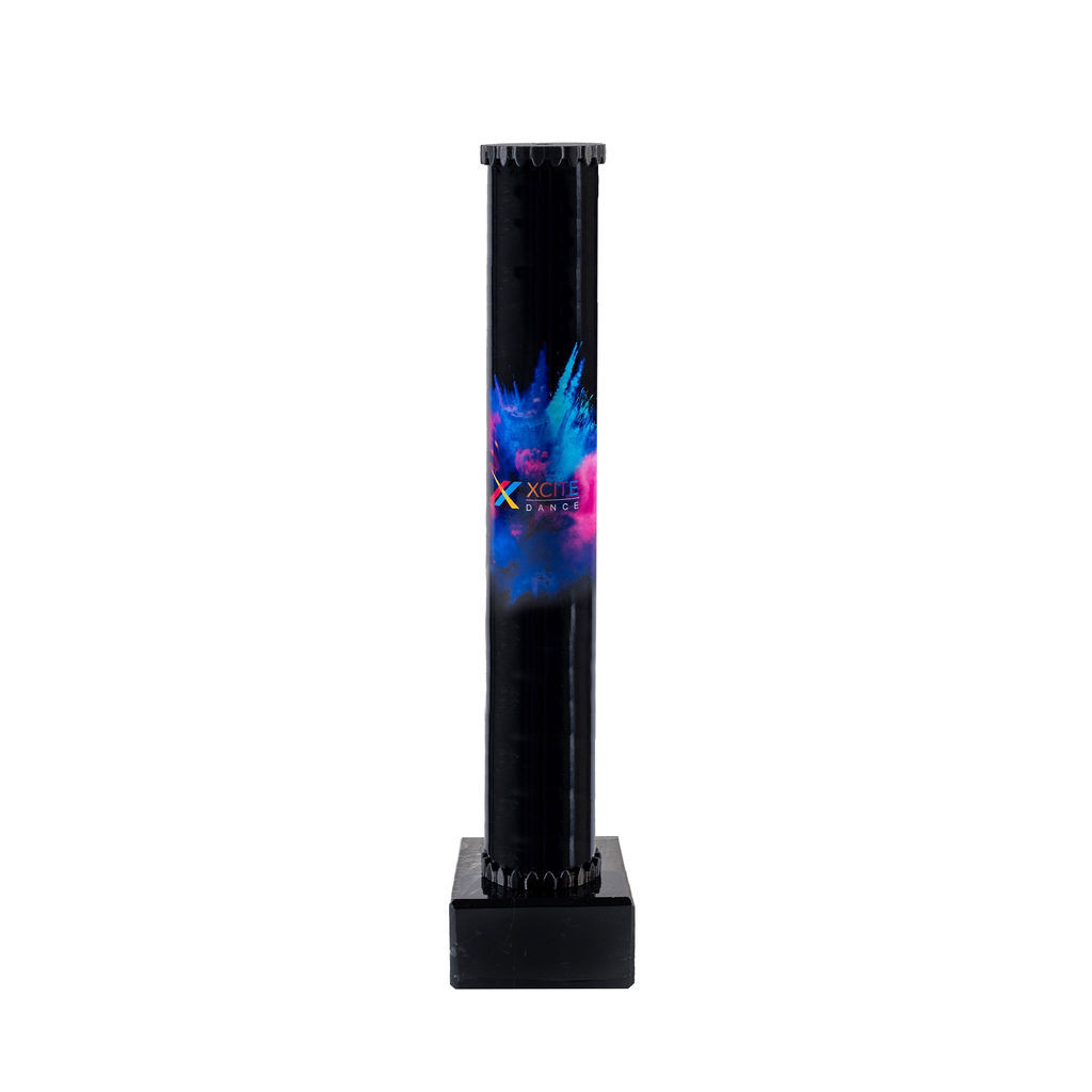 Icon Custom Printed Solid Colour Shooting Star Column Trophy - Gold