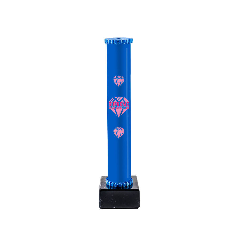 Icon Custom Printed Solid Colour Dynamo Cup Column Trophy - Silver