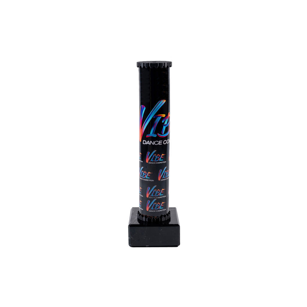 Icon Custom Printed Solid Colour Dynamo Cup Column Trophy - Silver