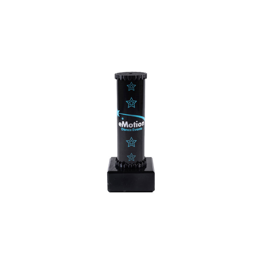 Icon Custom Printed Solid Colour Shooting Star Column Trophy - Gold