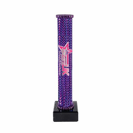 Icon Custom Printed Holographic Colour Shooting Star Column Trophy - Silver