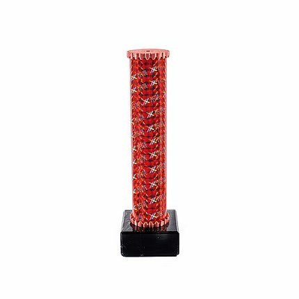 Icon Custom Printed Holographic Colour Shooting Star Column Trophy - Silver