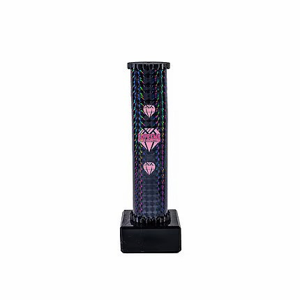 Icon Custom Printed Holographic Colour Shooting Star Column Trophy - Silver