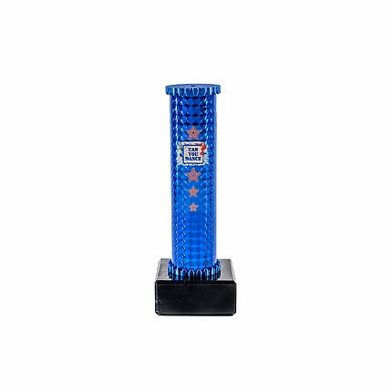 Icon Custom Printed Holographic Colour Shooting Star Column Trophy - Silver
