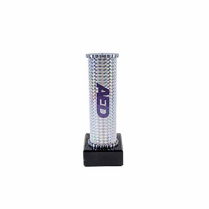 Icon Custom Printed Holographic Colour Shooting Star Column Trophy - Silver