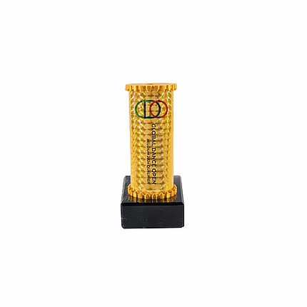 Icon Custom Printed Holographic Colour Shooting Star Column Trophy - Silver