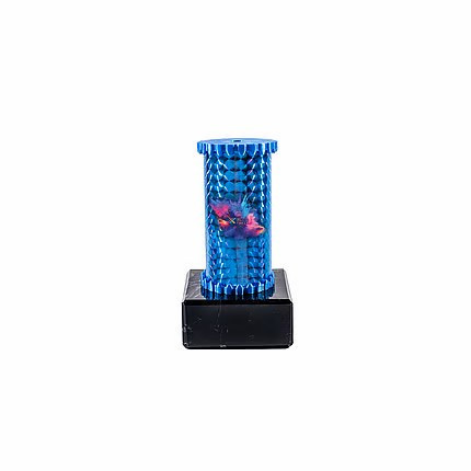 Icon Custom Printed Holographic Colour Shooting Star Column Trophy - Silver