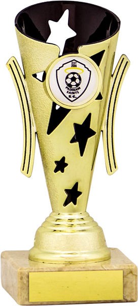 Gold and Black Star Flute Trophy