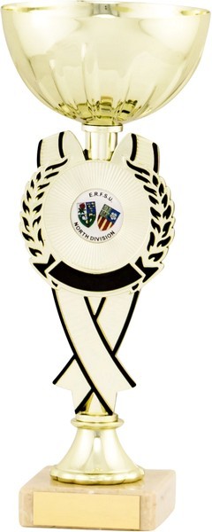 Gold Cup with Black Ribbon Detail