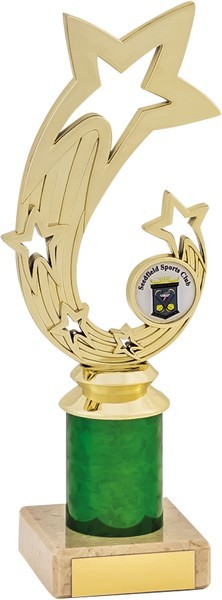Gold and Green Tower Trophy