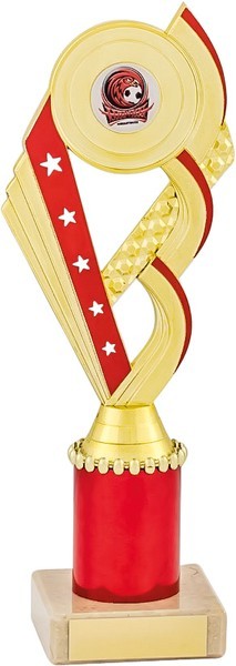 Red and Gold Tower Trophy