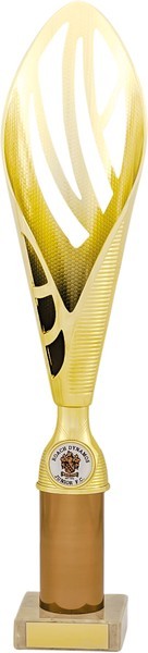 Gold and Bronze Fluted Tower