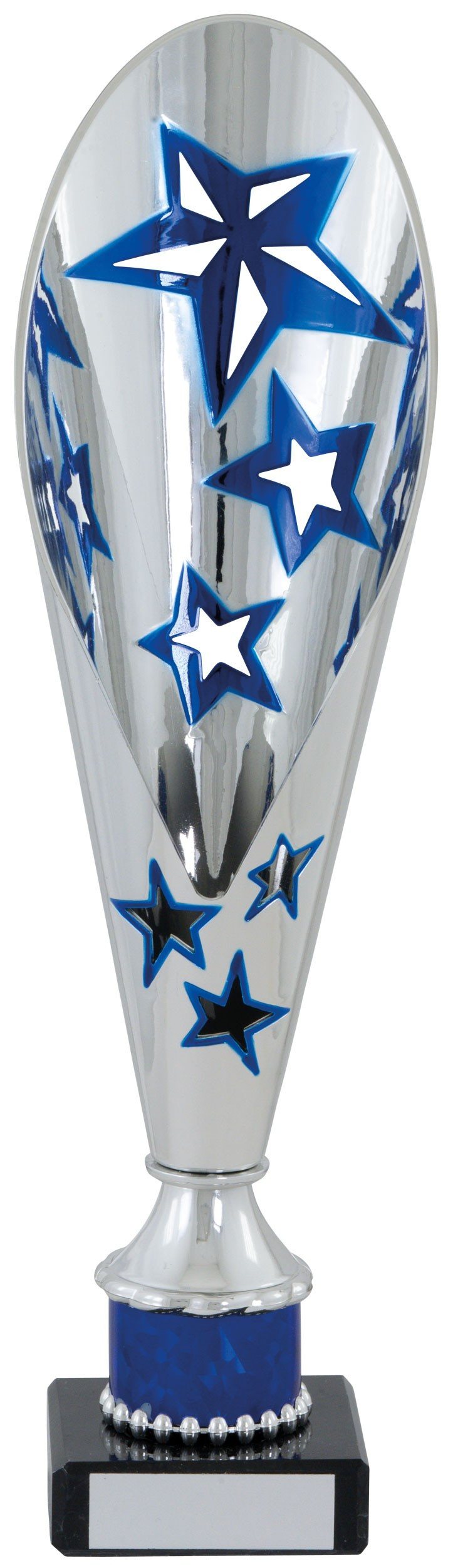 Silver and Blue Dance Plastic Award