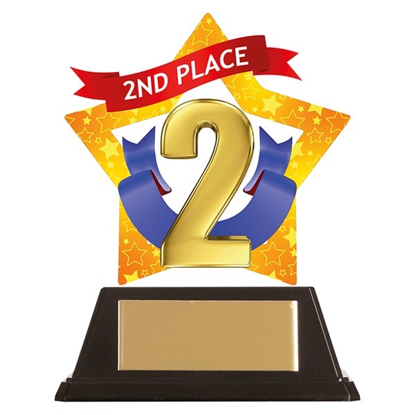 Mini-Star 2nd Place Acrylic Plaque