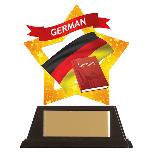 Mini-Star German Acrylic Plaque 
