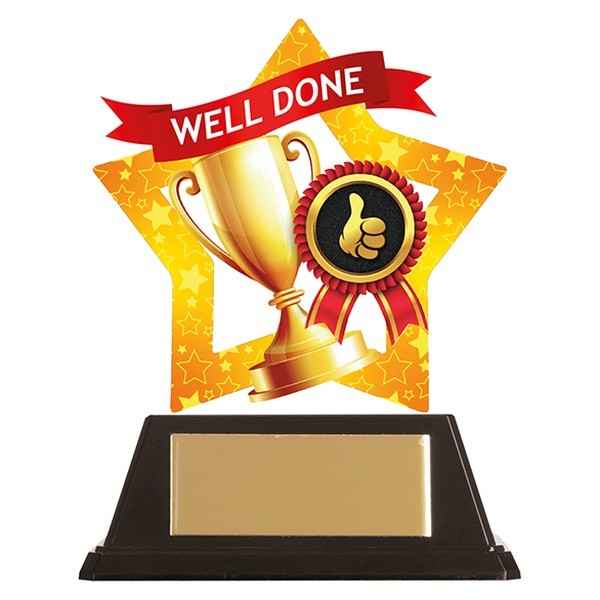 Mini-Star Well Done Acrylic Plaque 