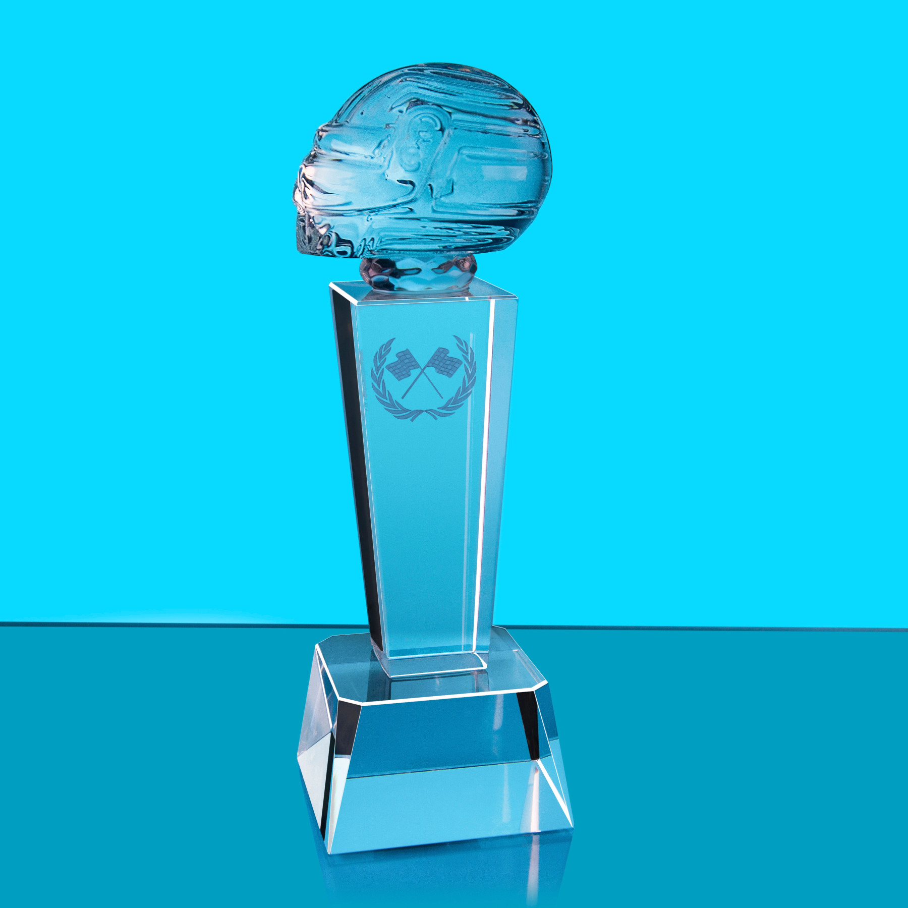 Crystal Tower Racing Helmet Award