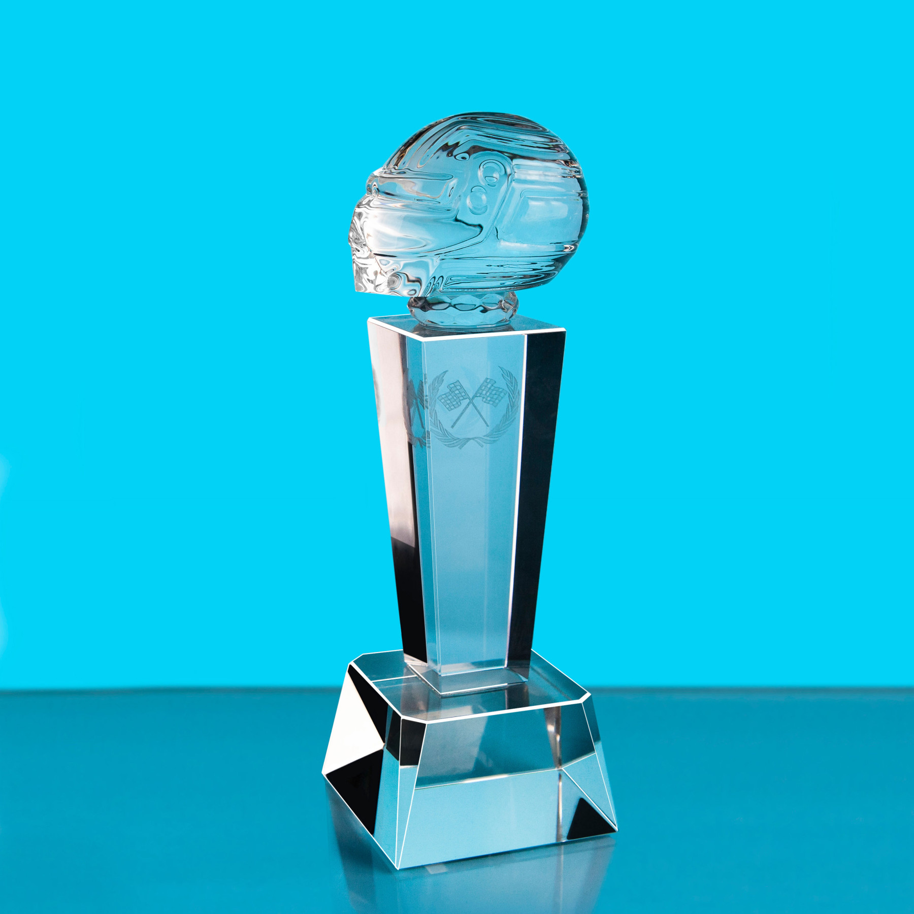Crystal Tower Racing Helmet Award