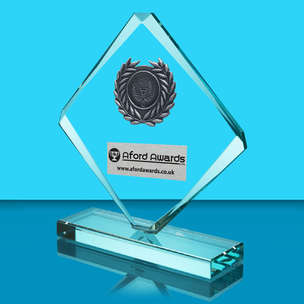 Diamond Crystal Award with Wreath