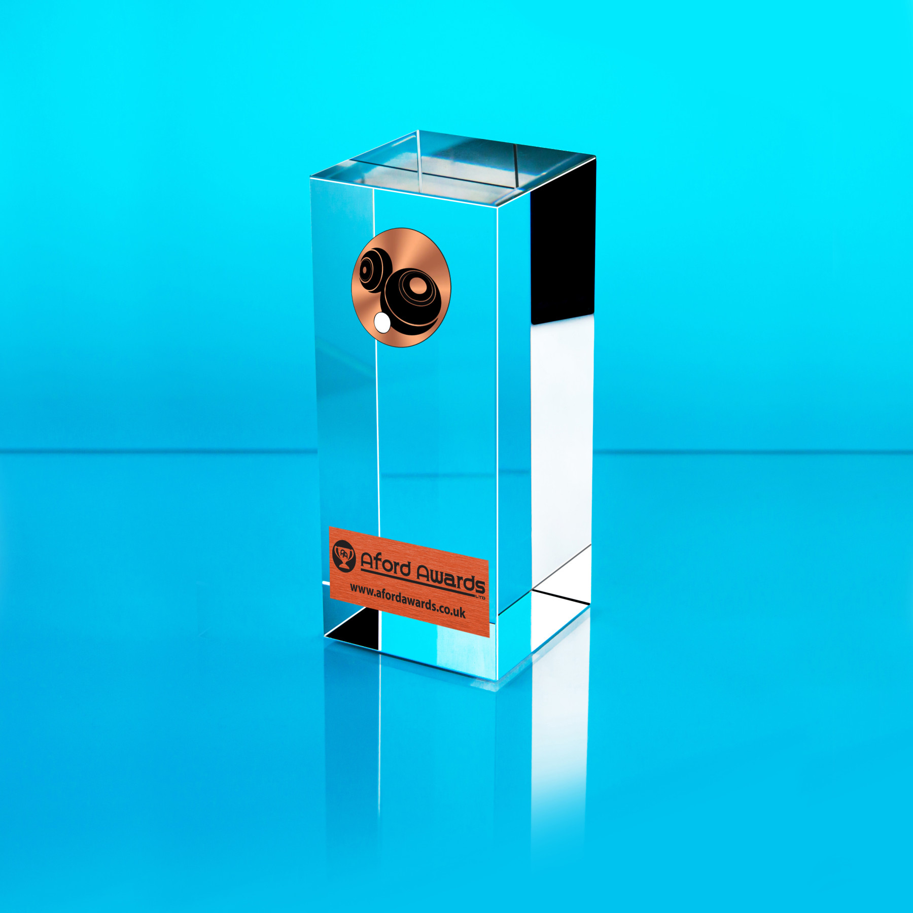 Bowls Glass Cube Award
