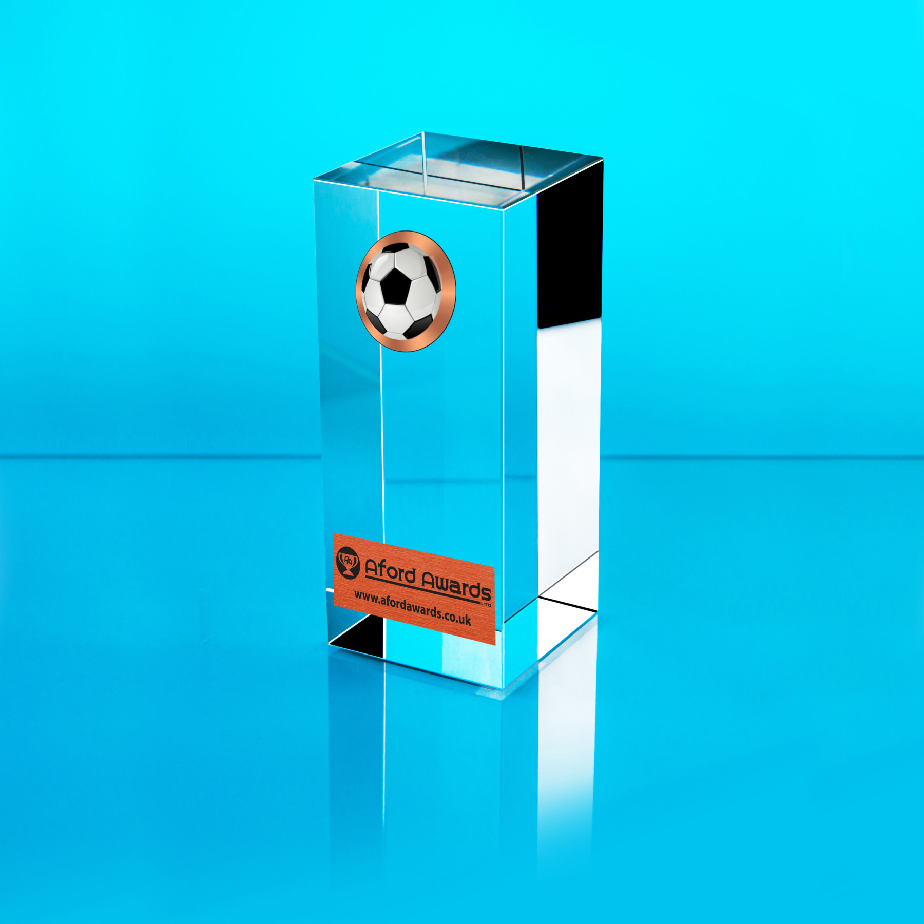 Football Glass Cube Award