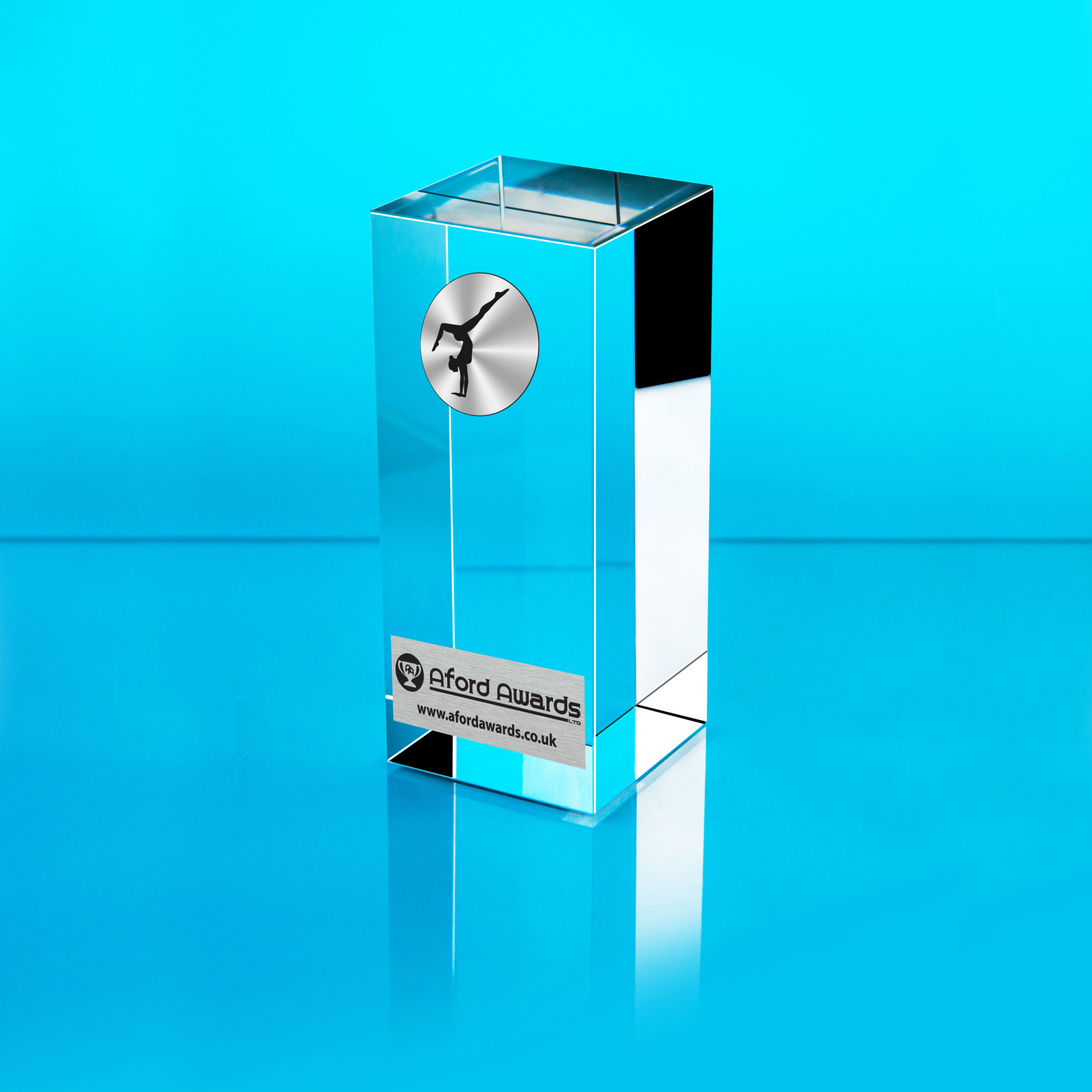 Gymnastics Glass Cube Award