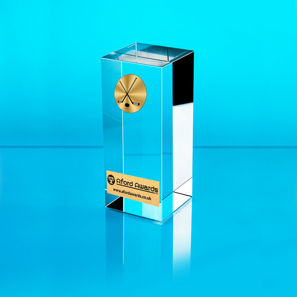 Ice Hockey Glass Cube Award