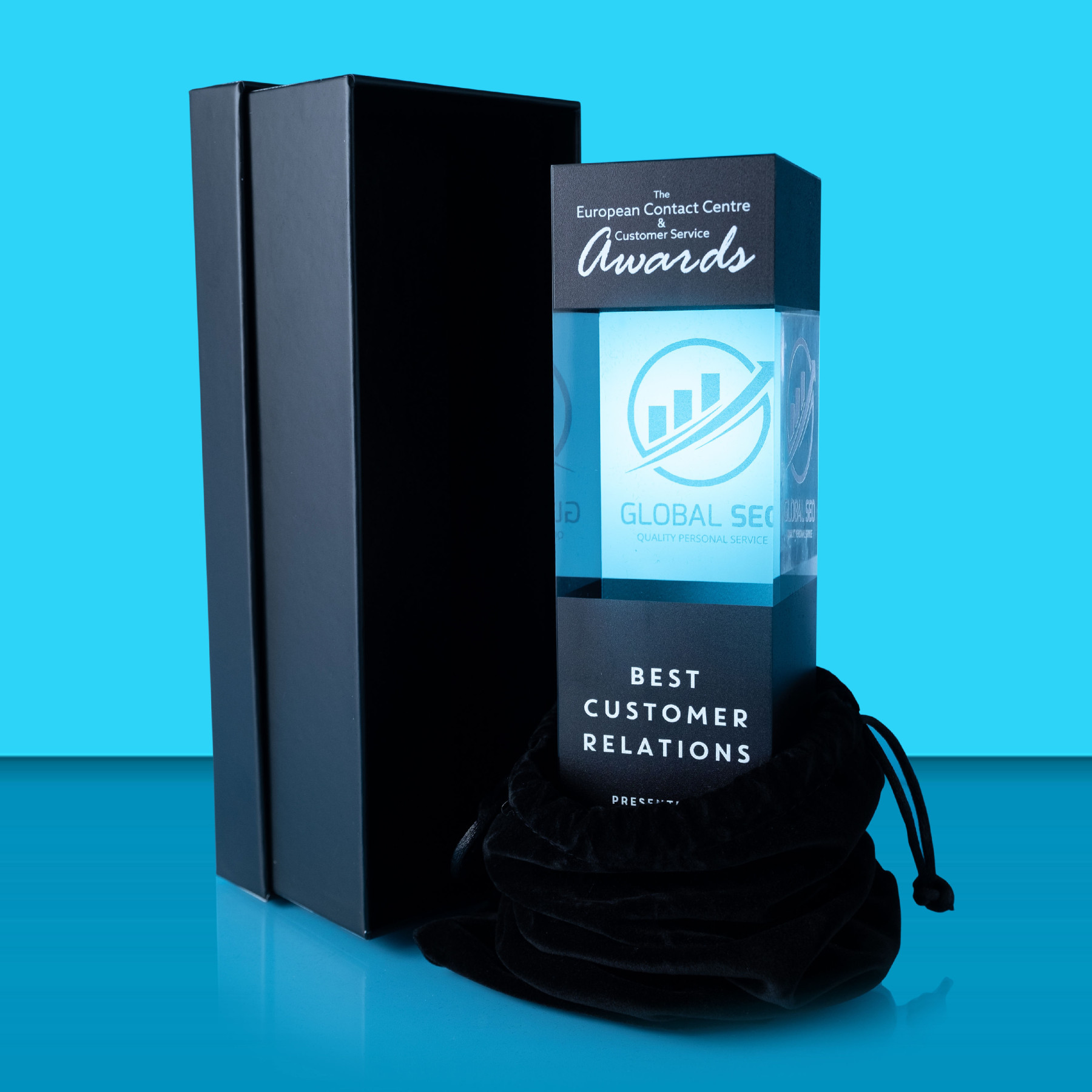 Vanity Colour Printed Acrylic Column Award