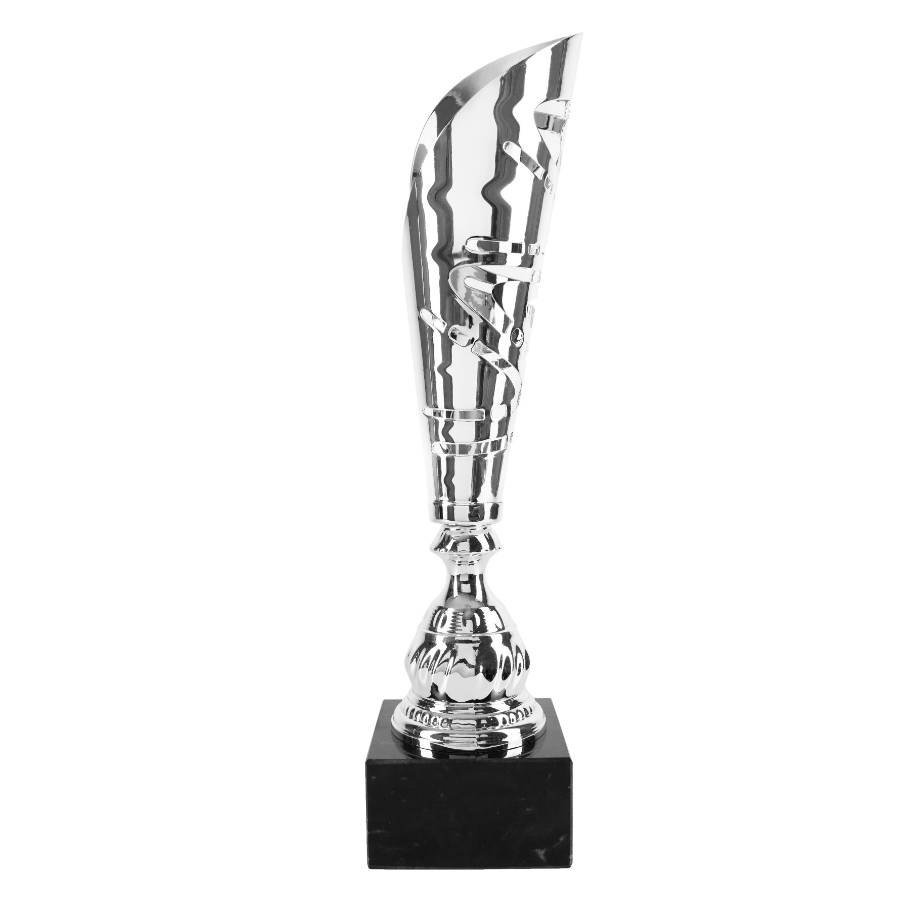 Silver Flute on Marble Base