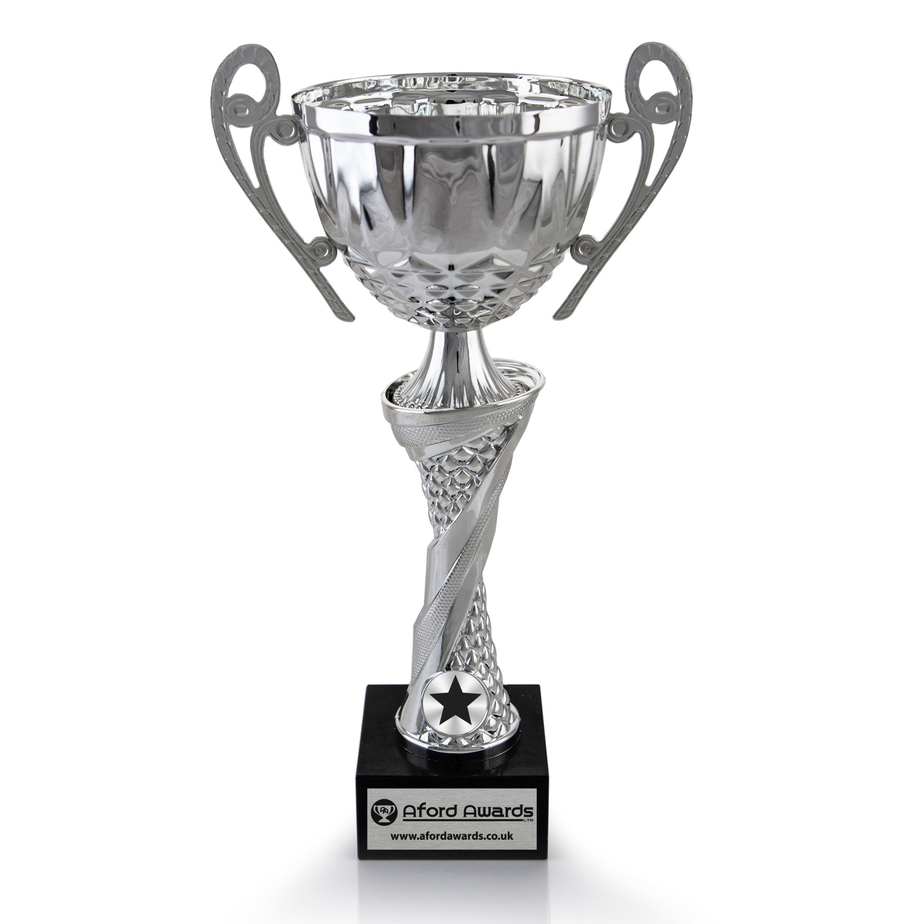 Star Silver Cup with Handles on Marble Base