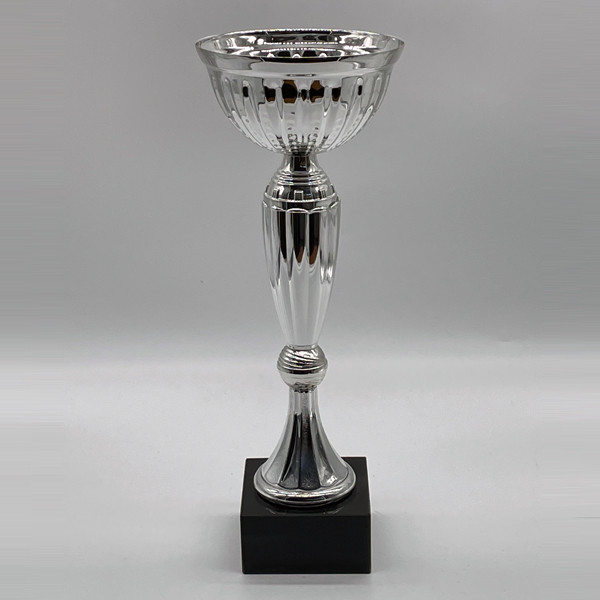 Silver Cup on Black Marble Base
