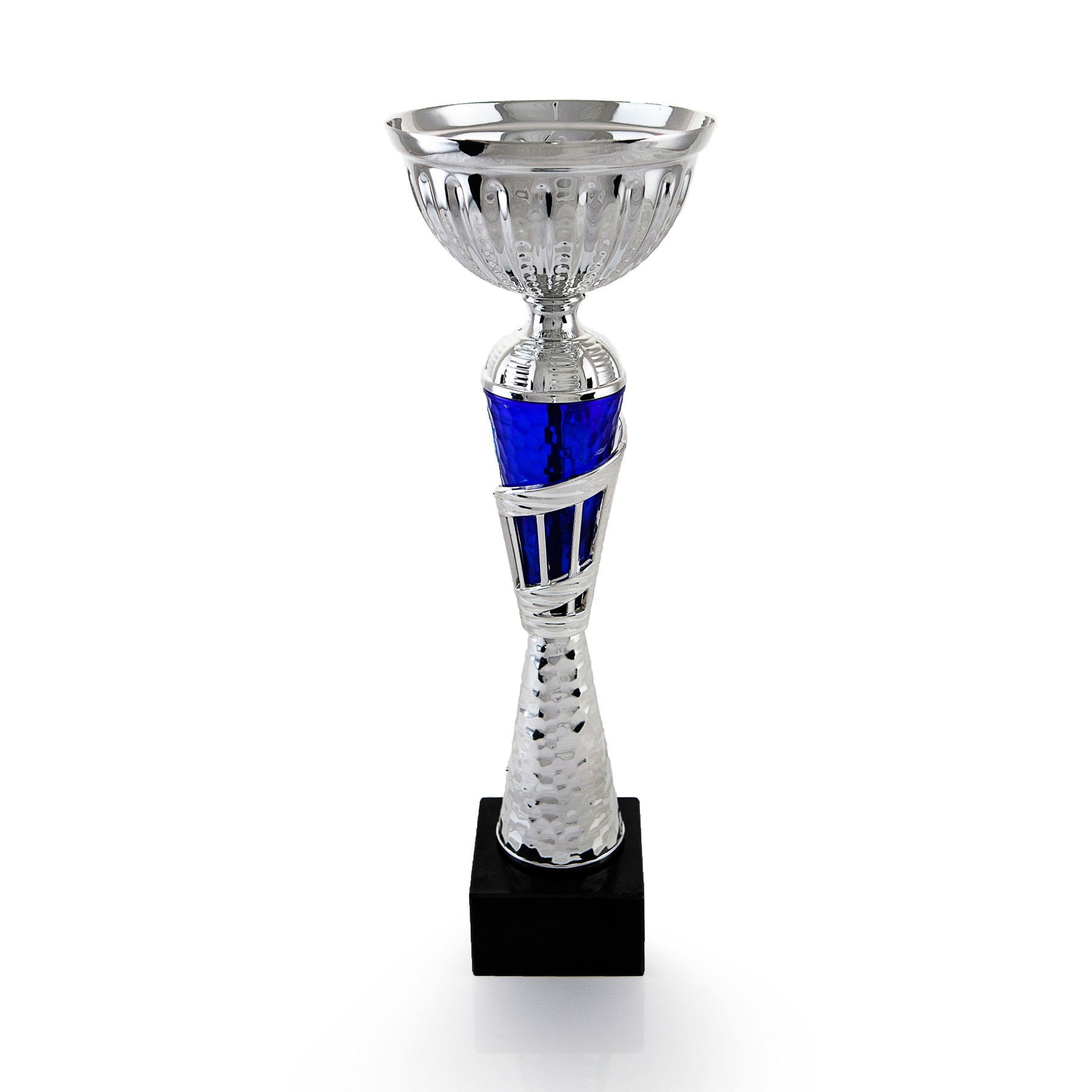 Silver and Blue Cup on Marble Base