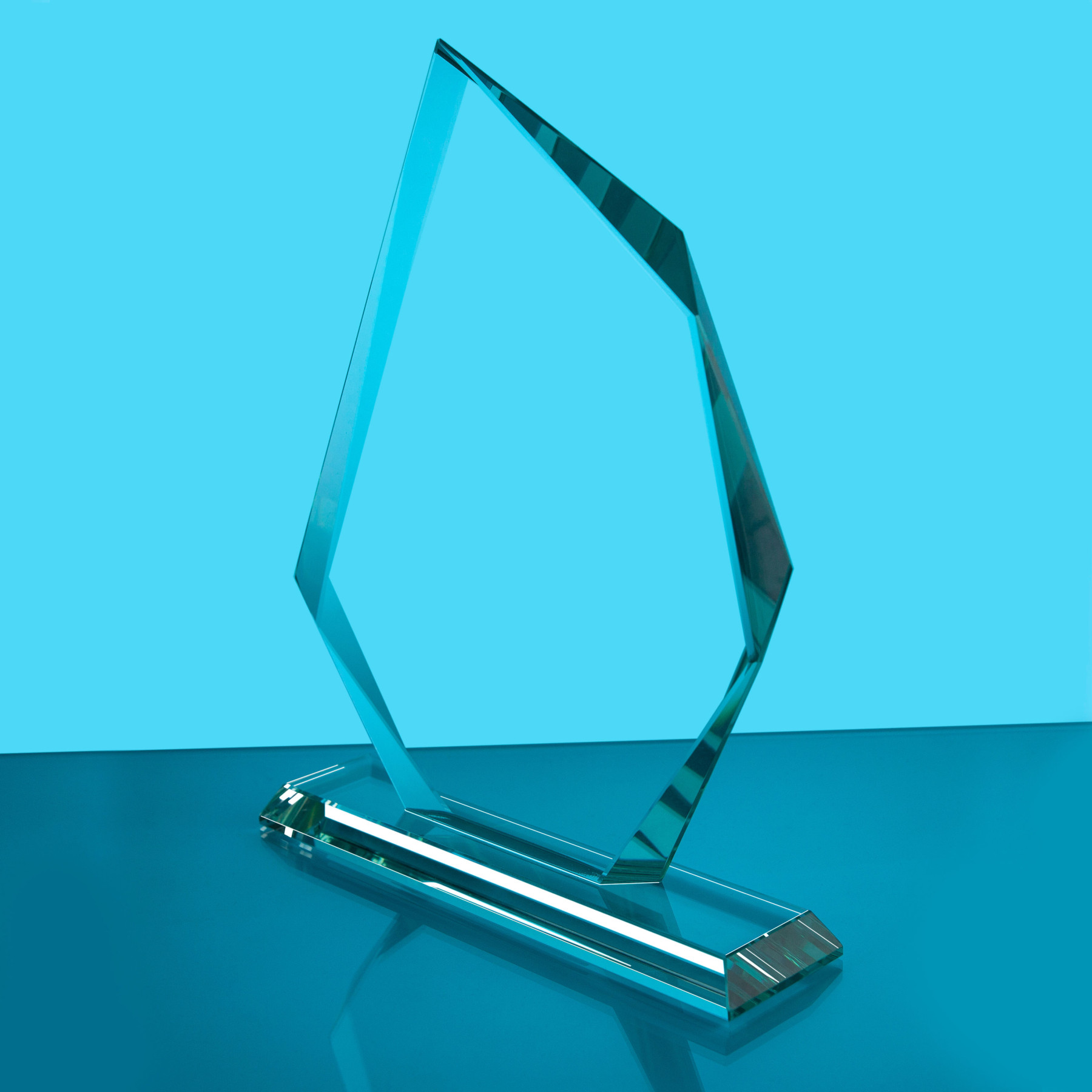 Jade Glass Facetted Ice Peak Award