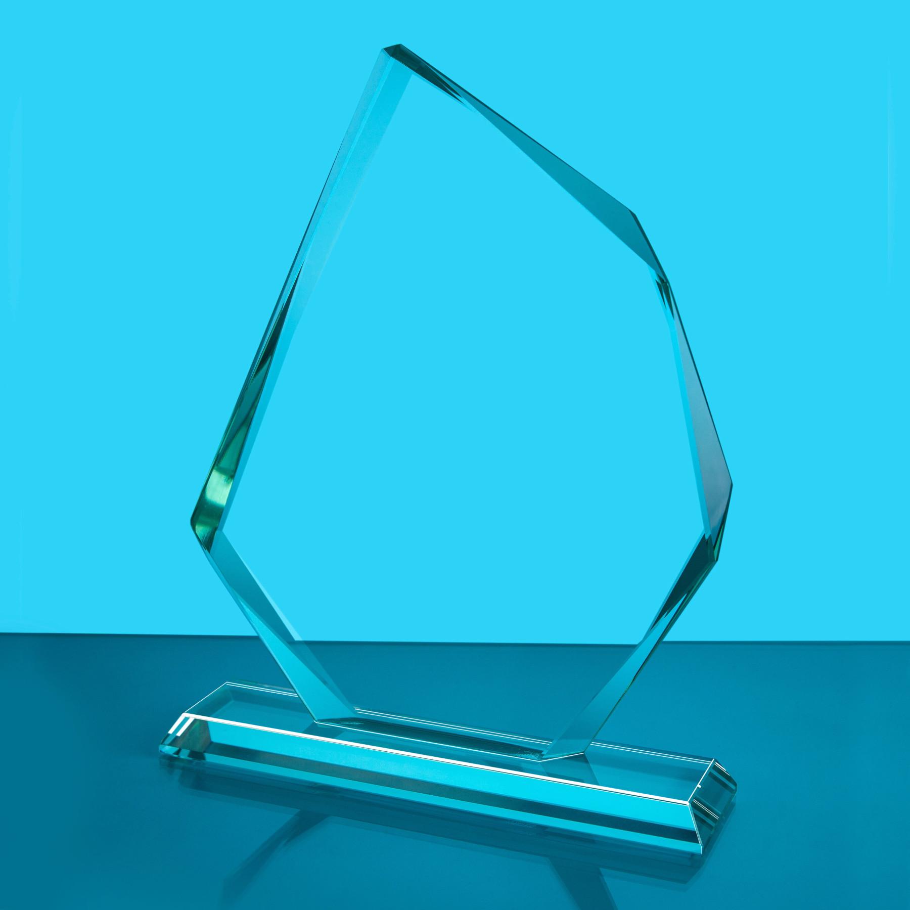 Jade Glass Facetted Ice Peak Award