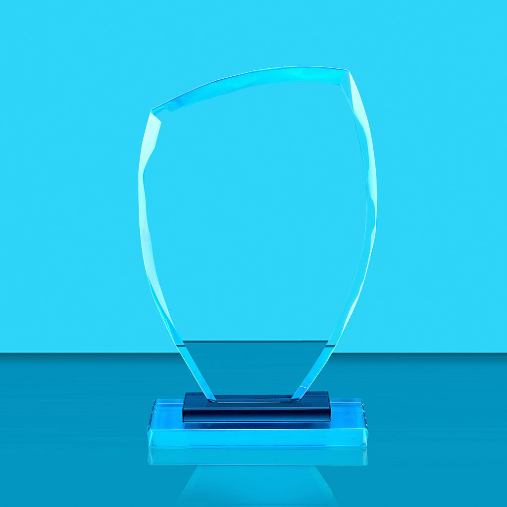 Clear Glass Award with Black Tinted Base