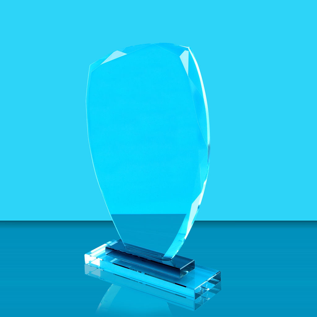 Clear Glass Award with Black Tinted Base