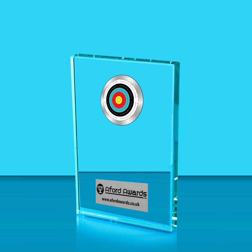 Archery Crystal Rectangle Award