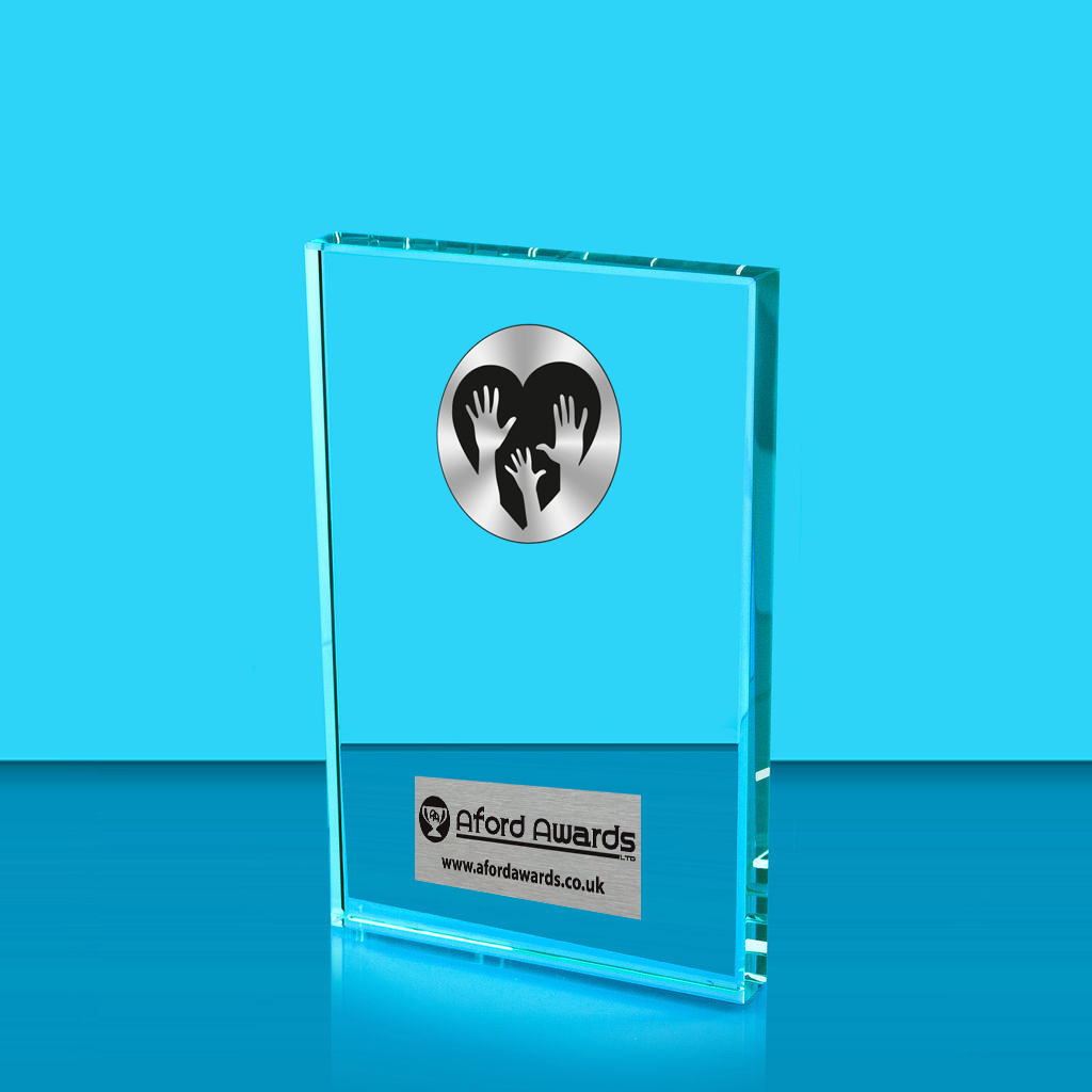 Charity Crystal Rectangle Award