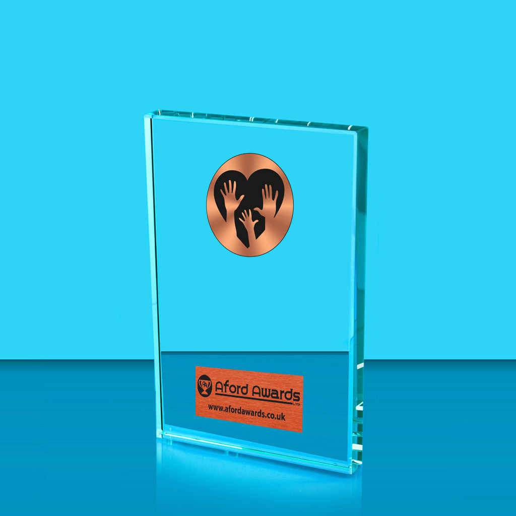 Charity Crystal Rectangle Award