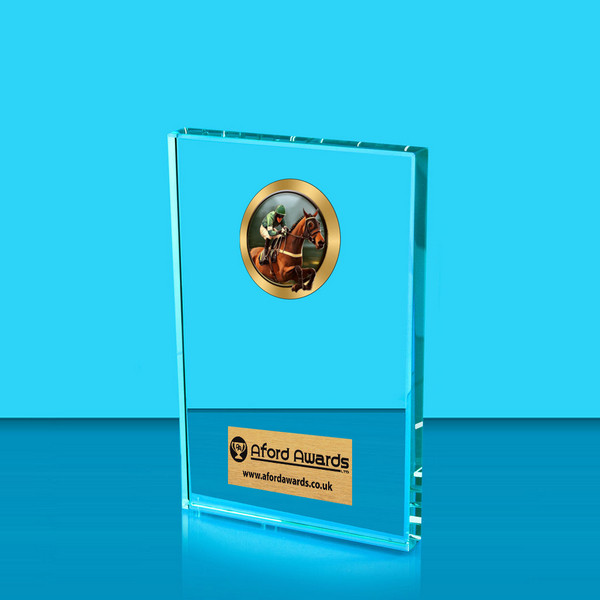 Equestrian Crystal Rectangle Award