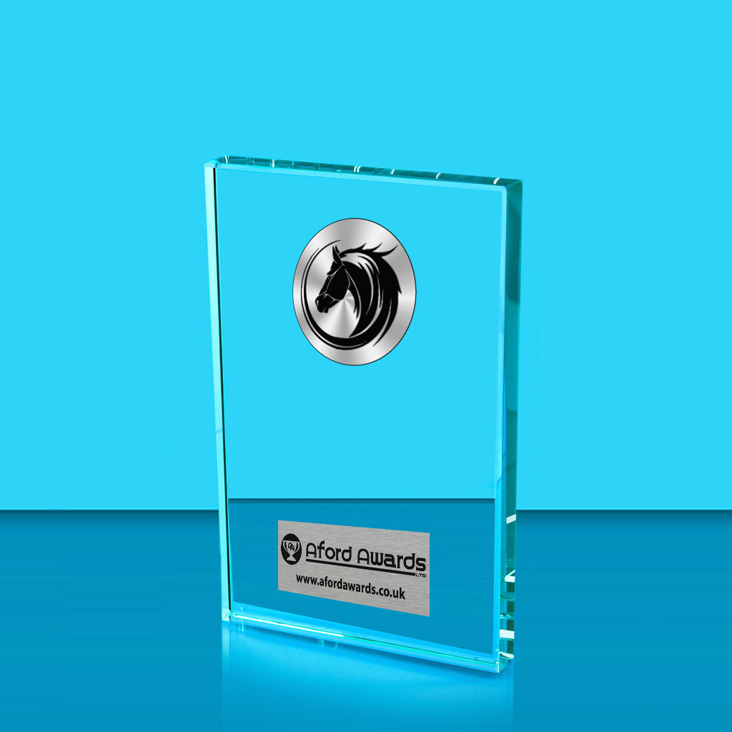 Equestrian Crystal Rectangle Award