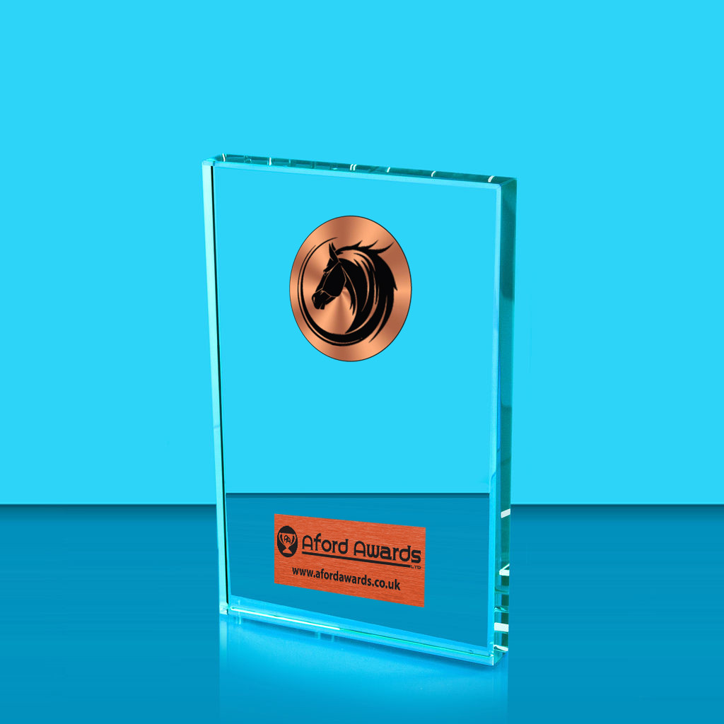 Equestrian Crystal Rectangle Award