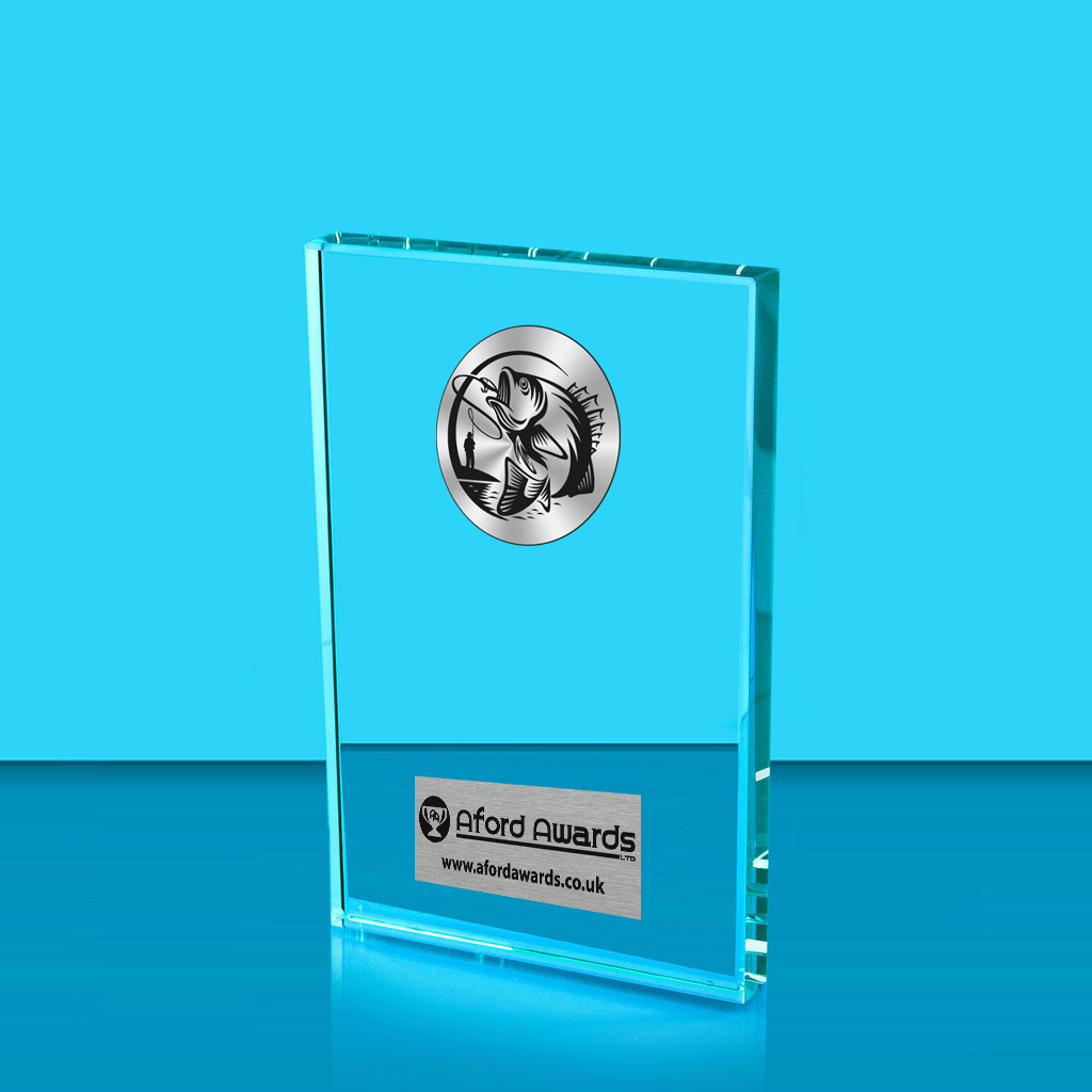 Fishing Crystal Rectangle Award