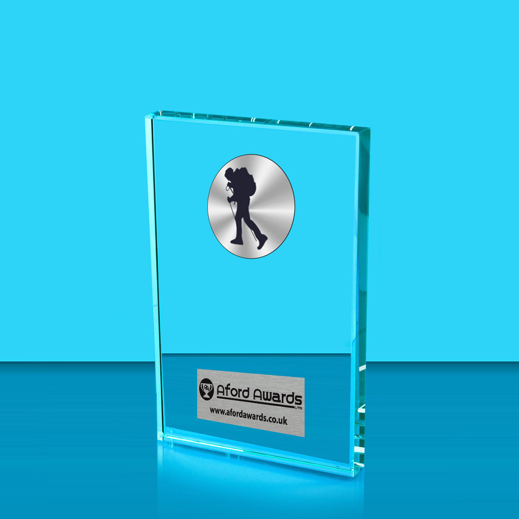 Hiking Crystal Rectangle Award