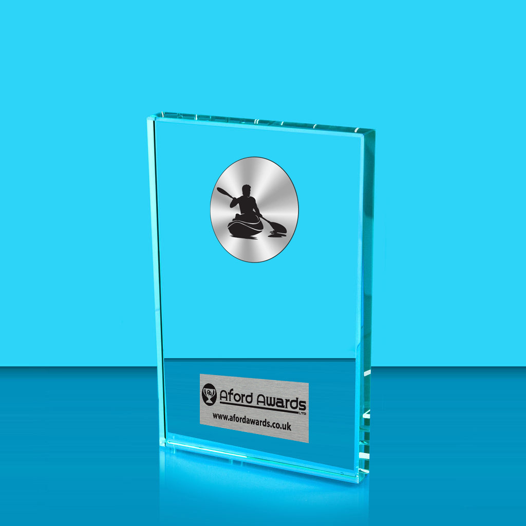 Kayaking Crystal Rectangle Award
