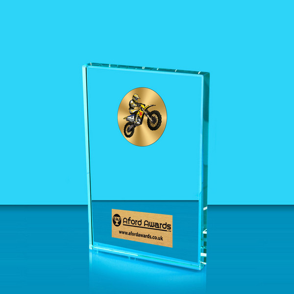 Motocross Crystal Rectangle Award